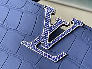 Louis Vuitton LV Capucines Blue Crocodile Pattern Size 27 x 18 x 9 cm - 6