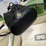 Gucci GG Matelassé Bucket Bag Black Size 17 x 20 x 10 cm - 5
