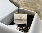 Chanel Crossbody White Bag Size 12 cm - 1