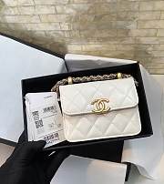 Chanel Crossbody White Bag Size 12 cm - 4