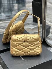 YSL Le 5 A 7 Hobo Shoulder Bag Gold Size 24 × 18 × 5.5 cm - 5