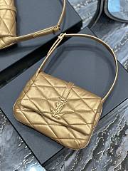 YSL Le 5 A 7 Hobo Shoulder Bag Gold Size 24 × 18 × 5.5 cm - 3