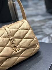 YSL Le 5 A 7 Hobo Shoulder Bag Gold Size 24 × 18 × 5.5 cm - 2