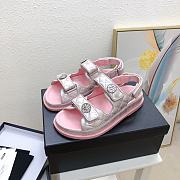Chanel Velcro Sandals Pink - 1