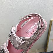 Chanel Velcro Sandals Pink - 6