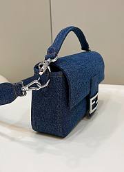 Fendi Baguette Denim Bag Size 26 x 5 x 15 cm - 2