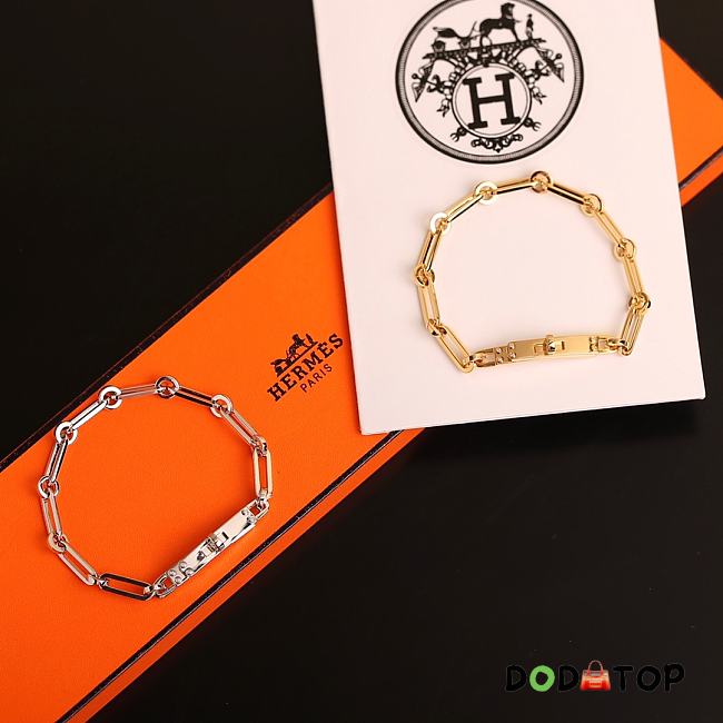 Hermes Kelly Chaine Bracelet Gold/Silver - 1