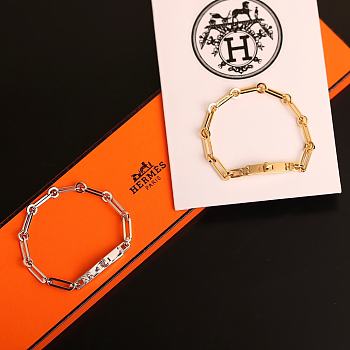 Hermes Kelly Chaine Bracelet Gold/Silver