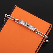 Hermes Kelly Chaine Bracelet With Diamonds Gold/Silver - 5