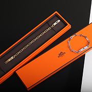 Hermes Kelly Chaine Bracelet With Diamonds Gold/Silver - 3