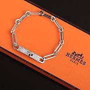 Hermes Kelly Chaine Bracelet With Diamonds Gold/Silver - 2