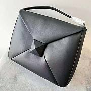 Valentino One Stud Nappa Leather Maxi Hobo Bag Black Size 40 x 30 x 12 cm - 2