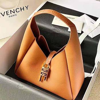 Givenchy Medium G-Hobo Bag in Smooth Leather Brown Size 31 x 43 x 15 cm