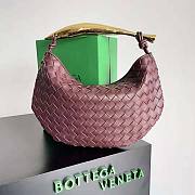 Bottega Veneta Sardine Top Handle Bag Maroon Size 20 x 33 x 4 cm - 1