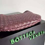 Bottega Veneta Sardine Top Handle Bag Maroon Size 20 x 33 x 4 cm - 3