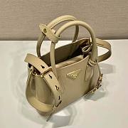Prada Double Saffiano Leather Mini Bag Beige Size 18.5 x 12.5 x 25 cm - 6