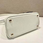 Prada Double Saffiano Leather Mini Bag White Size 18.5 x 12.5 x 25 cm - 5