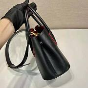 Prada Double Saffiano Leather Mini Bag Black Size 18.5 x 12.5 x 25 cm - 6