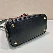 Prada Double Saffiano Leather Mini Bag Black Size 18.5 x 12.5 x 25 cm - 5