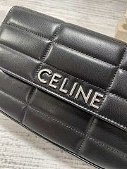 Celine Chain Shoulder Bag Matelasse Monochrome Celine In Quilted Goatskinblack Size 24 × 15 × 5 cm - 3