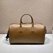 Prada Elegant Duffle Bag in Saffiano Leather Travel Bag Brown Size 27.5 x 25 x 50 cm - 4