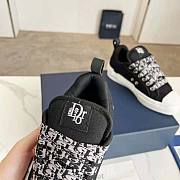 Dior Men B23 Skater Sneaker Black Cotton Canvas - 6