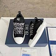 Dior Men B23 Skater Sneaker Black Cotton Canvas - 2