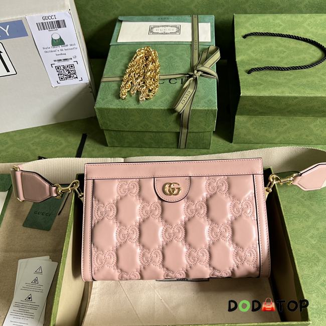 Gucci GG Matelassé Small Bag Pink Size 26 x 17.5 x 8 cm - 1