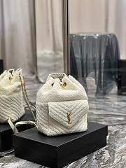 YSL Joe Quilted Lambskin Backpack Bag Size 22 × 29 × 15 cm - 2