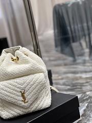 YSL Joe Quilted Lambskin Backpack Bag Size 22 × 29 × 15 cm - 3