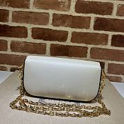 Gucci Horsebit 1955 Small Shoulder Bag White Size 23.5 x 13 x 7 cm - 4
