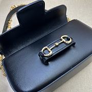 Gucci Horsebit 1955 Small Shoulder Black Size 23.5 x 13 x 7 cm - 4