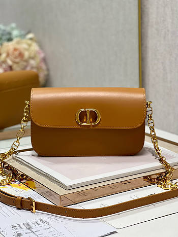 Dior 30 Montaigne Avenue Bag Brown Size 22.5 x 12.5 x 6.5 cm