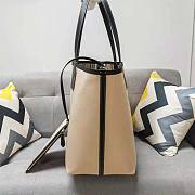 Burberry Label Print Cotton and Leather Large London Tote Bag Size 61 x 22 x 35 cm - 5