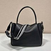 Prada Large Leather Handbag Black Size 23 x 13 x 31 cm - 1