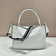 Prada Large Leather Handbag White Size 23 x 13 x 31 cm - 3