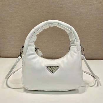 Prada Soft Padded Nappa Leather Mini-Bag White Size 12.5 x 6.5 x 21 cm