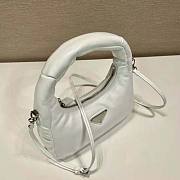Prada Soft Padded Nappa Leather Mini-Bag White Size 12.5 x 6.5 x 21 cm - 3