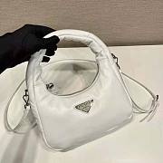 Prada Soft Padded Nappa Leather Mini-Bag White Size 12.5 x 6.5 x 21 cm - 2