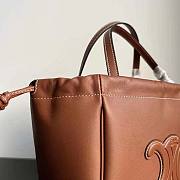 Celine Small Cabas Drawstring Cuir Triomphe in Smooth Calfskin Size 22 x 17 x 15 cm - 3