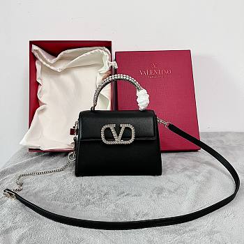 Valentino Garavani Vsling Small Handbag Black Size 22 x 17 x 9 cm