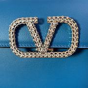 Valentino Garavani Vsling Small Handbag Blue Size 22 x 17 x 9 cm - 3
