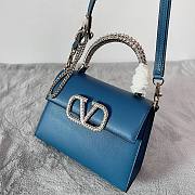 Valentino Garavani Vsling Small Handbag Blue Size 22 x 17 x 9 cm - 2