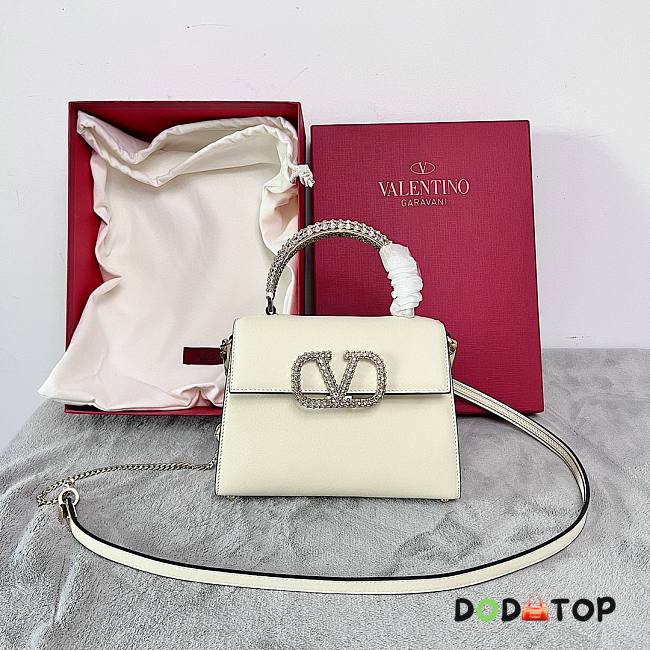 Valentino Garavani Vsling Small Handbag White Size 22 x 17 x 9 cm - 1