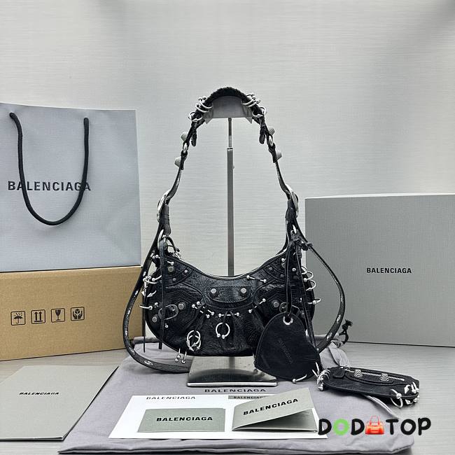Balenciaga XS Le Cagole Shoulder Bag Black Size 26 x 16 x 9.9 cm - 1