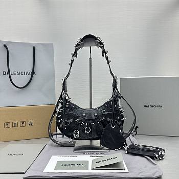 Balenciaga XS Le Cagole Shoulder Bag Black Size 26 x 16 x 9.9 cm