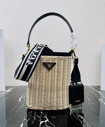 Prada Bucket Black Bag Size 18 x 19 x 11 cm
