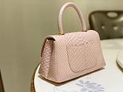 Chanel Coco Handle Python Pink Size 25.5 cm - 5