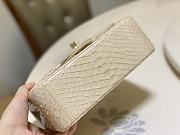 Chanel Flap Bag Python Beige Size 20 cm - 5