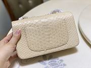 Chanel Flap Bag Python Beige Size 20 cm - 3